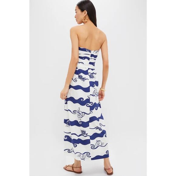 DRESS TO Paint Print Maxi Dress L NWT Retail $198 - Picture 2 of 5